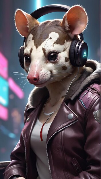 Foto quoll synthwave serenity down under por alex petruk ai gerado