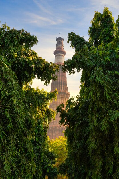 Qutub Minar Minarett ein höchstes Minarett in Indien