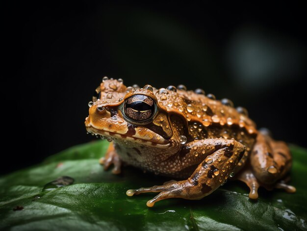 Foto rã de fotografia realista