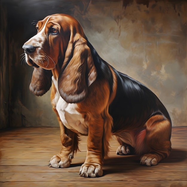 Foto raça basset hound