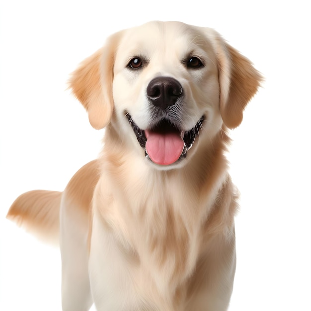 Raças de cães bonitas em fundo branco