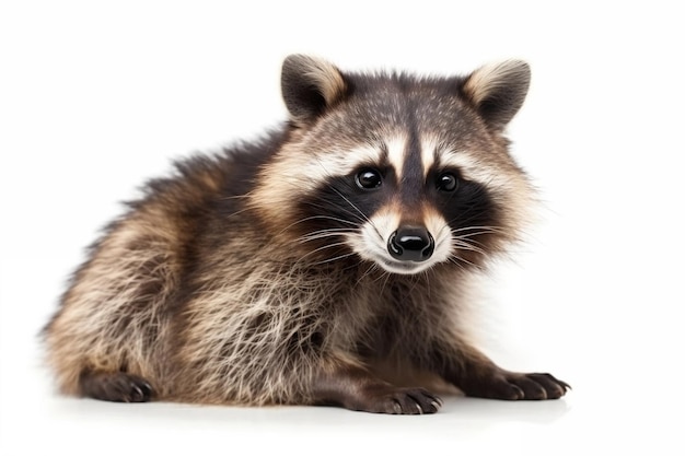 Raccoon en fondo blanco Inteligencia Artificial Generativa