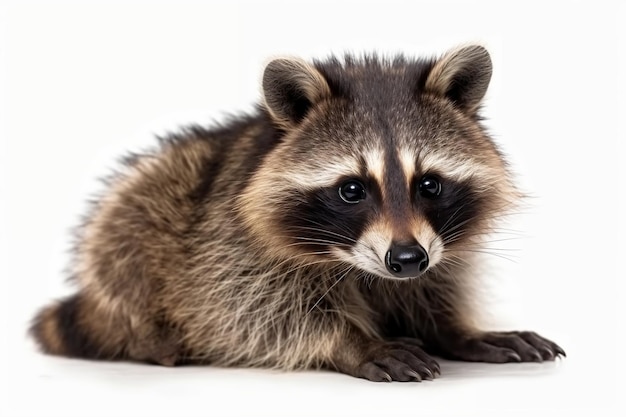 Raccoon en fondo blanco Inteligencia Artificial Generativa