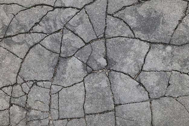 Rachaduras no fundo de textura de asfalto