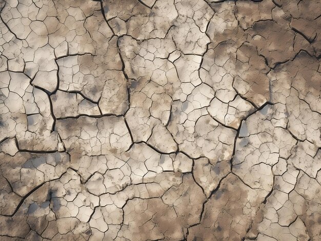 Rachaduras no solo, vista superior, terremoto, rachaduras, superfície da terra arruinada, textura esmagada