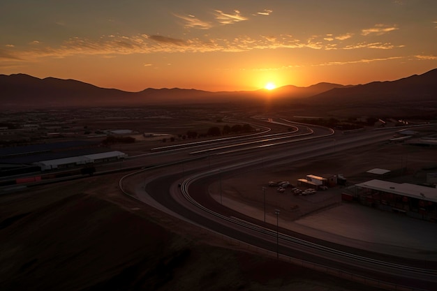 Racing into the Dusk: experimente a beleza de um circuito ao pôr do sol criado com a tecnologia Generative AI