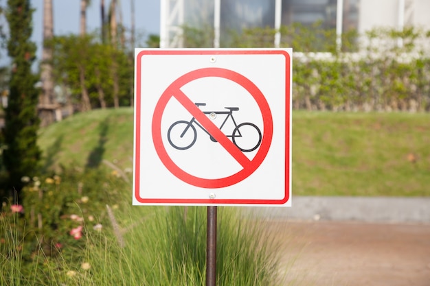 Radfahren Sicherheitszeichen