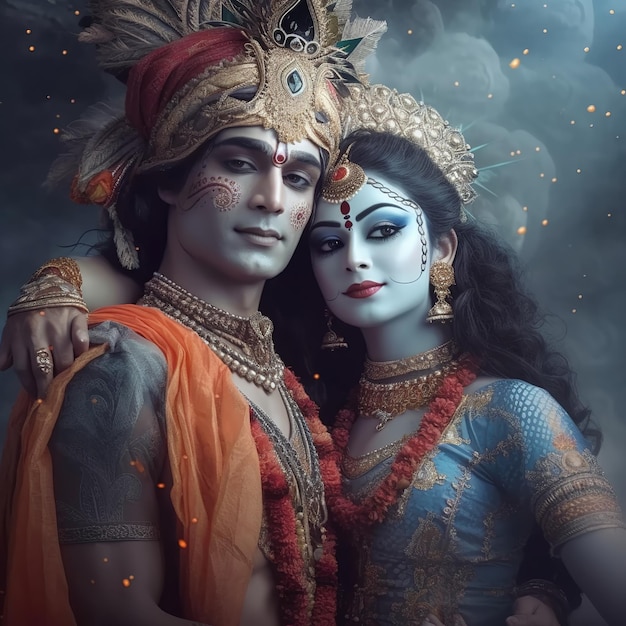 Radha Krishna Generativa Ai