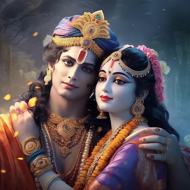 Radha krishna Generative KI