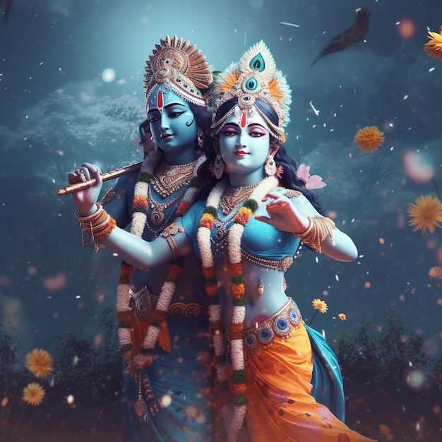 Radha krishna Generativo Ai