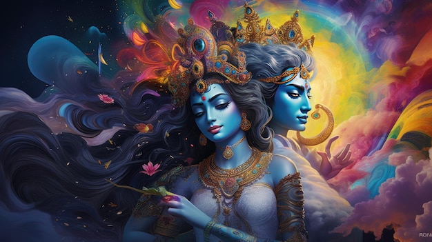 Radha y Krishna símbolo del amor divino