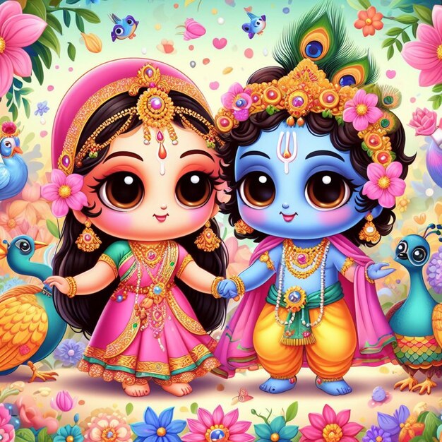 Foto radha y krishna