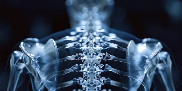 Foto radiación etérea un vistazo al núcleo de los esqueletos