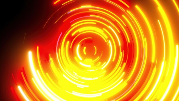 Radial-Neon-Linien, computergeneriert