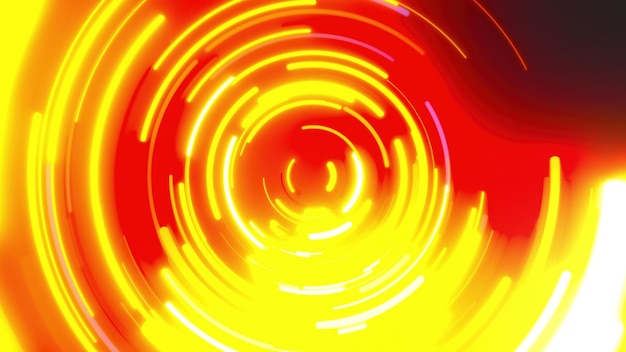 Radial-Neon-Linien, computergeneriert