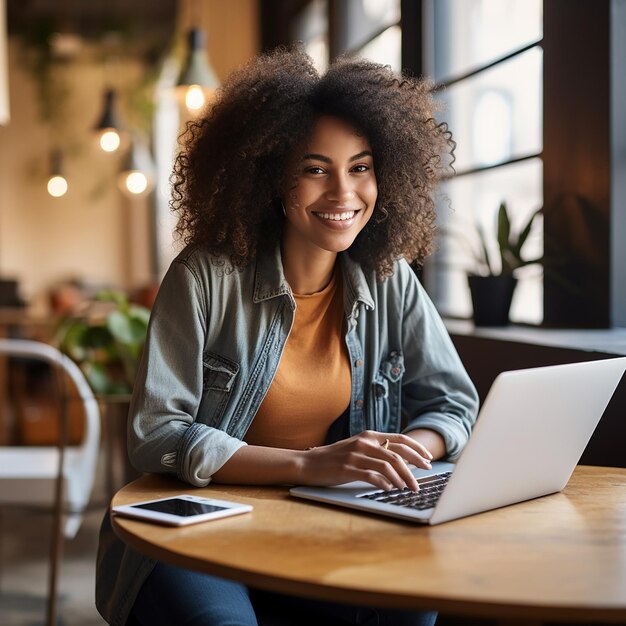 Radiante ética de trabajo afroamericana