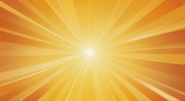 Radiante sol amarillo y naranja fondo inusual