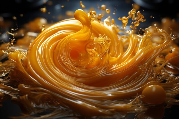 Foto los radiantes y dulces remolinos de jalebi