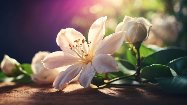 Las radiantes flores de cerezo que se bañan en la luz del sol