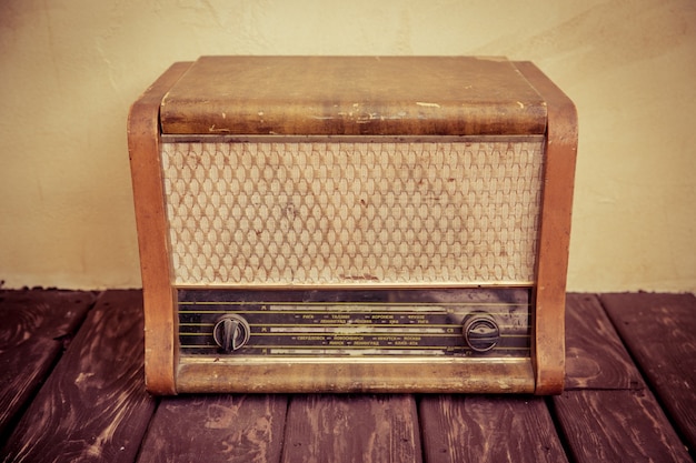 Radio vintage. Concepto de música retro