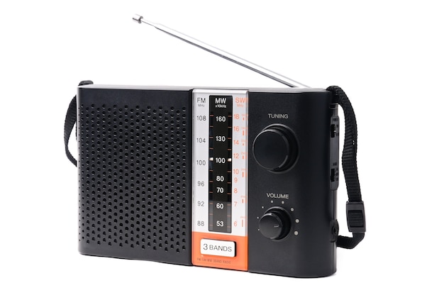 Rádio vintage para ouvir programas de rádio