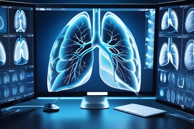 Radiografía de los pulmones IA generativa