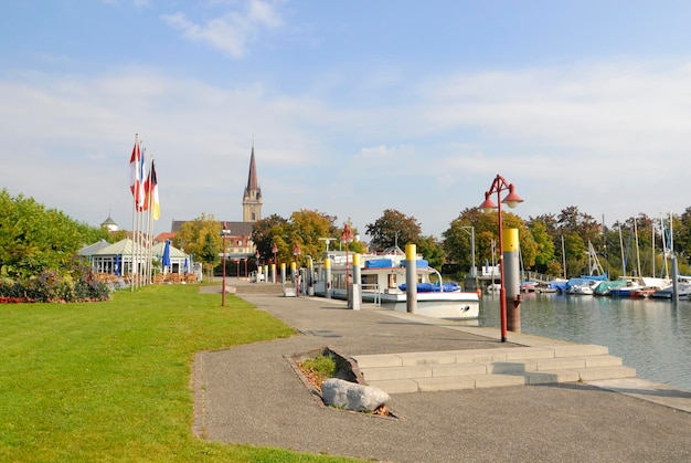 Radolfzell Promenade und Hafen Baden-Württemberg Deutschland Europa
