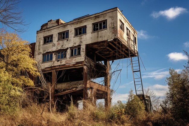 Foto rafibd2024 excursões elevadas boom lifts em exploração urbana