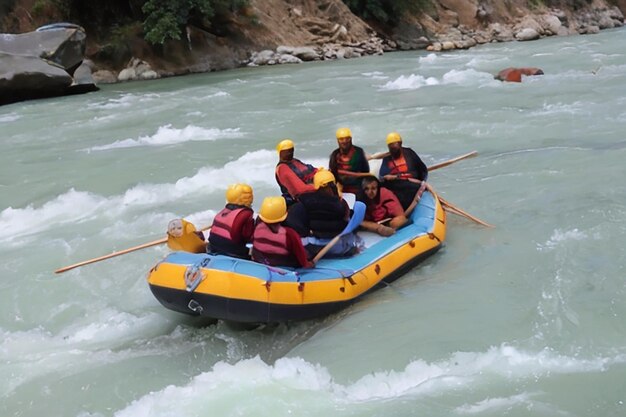 Rafting en el río Ganges en Rishikesh