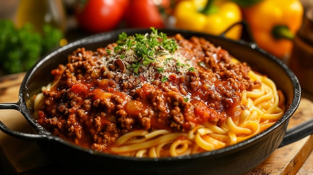 Ragu alla Bolognese (ragu al bolonés)