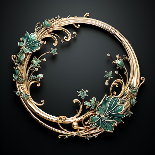 Rahmen 2D-Vektordesign elegant kreativ eines kunstvollen, luxuriösen Goldbildes, teuer dekorativ