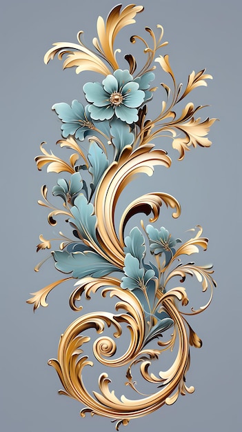 Rahmen 2D-Vektordesign elegant kreativ eines kunstvollen luxuriösen Goldbildes teuer dekorativ