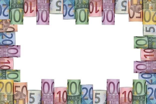 Foto rahmen für euro-banknoten