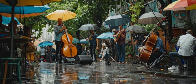 Rain Dance Um concerto íntimo de um músico de rua