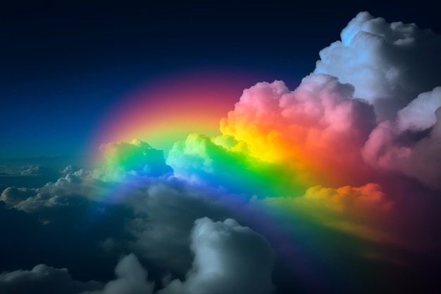 Rainbow In The Clouds Kreativressource AI Generated