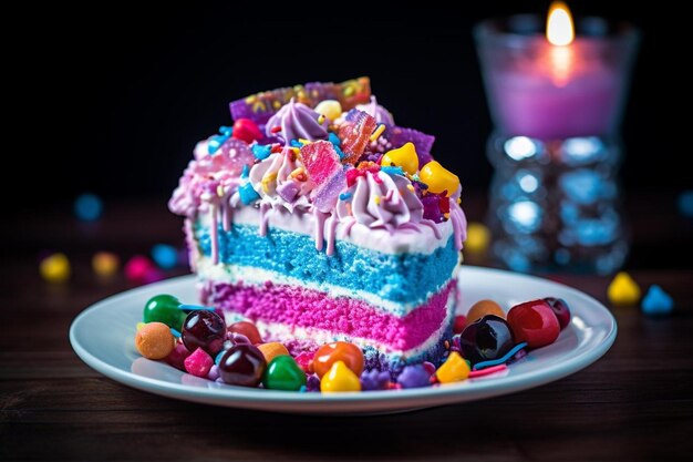 Rainbow Reverie Rhapsody Cake Éxtase