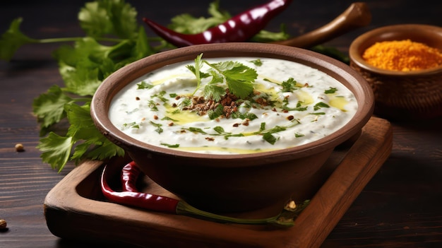 Raita mit Schüssel