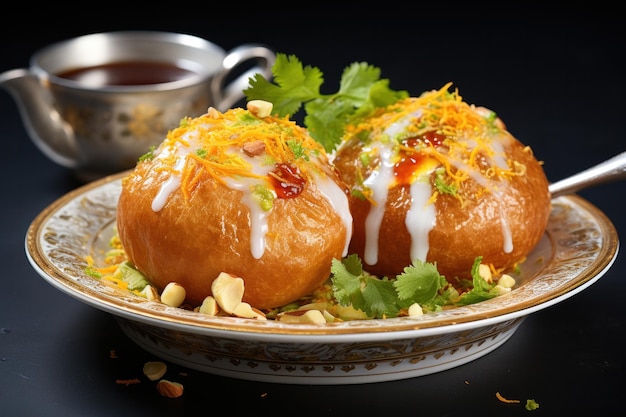 Raj Kachori beliebter indischer Chaat