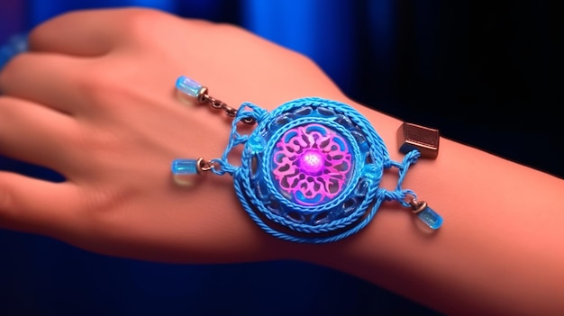 Rakhi isolierte Illustration für Raksha Bandhan Generative Ai