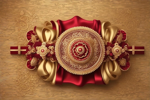 Foto rakhi lindo em um fundo de gradiente para raksha bandhan raksha bondhan linda saudação