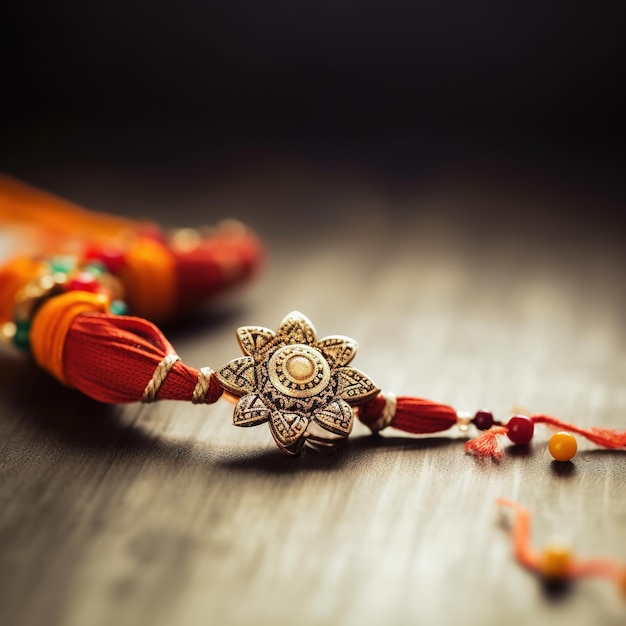 Raksha Bandhan com doces criativos Rakhi e caixa de presente Ai Generated