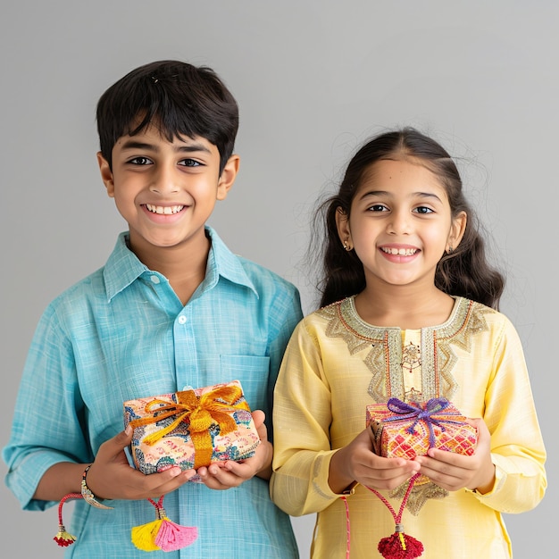Raksha Bandhan Diseño creativo de Rakhi para el festival indio que celebra el vínculo hermano-hermana