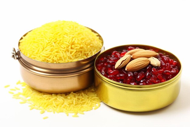 Foto raksha bandhan rakshabandhan rakhi con el arroz haldi kumkum