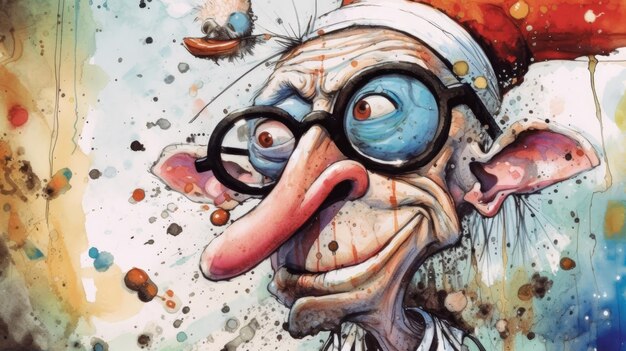 Ralph Steadmans Thomas Street Charakter Ein Gonzo Art Mix