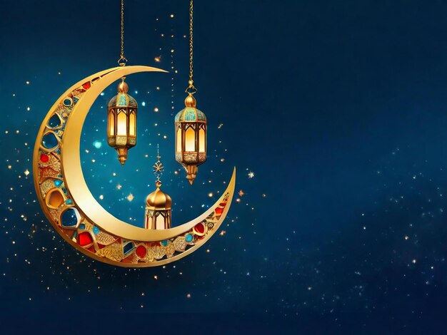 Foto ramadã eid mubarak fundo islâmico gerado pela ia