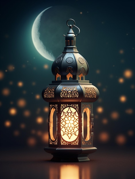 Ramada islâmica eid al adha eid mobarak fitr lua de design islâmico eid mubara ramadã mubarak lua crescente muçulmana