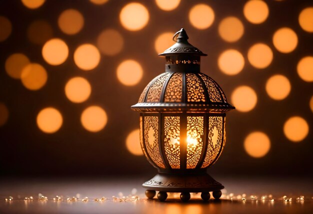 ramadan árabe islámico linterna bokeh fondo 4k Eid Fitr Irán musulmán