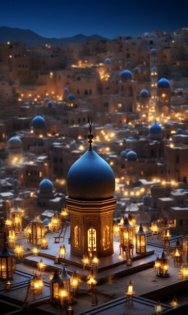 Ramadán árabe o Eid Mubarak fondo de pared moderno papel de pared en UHD