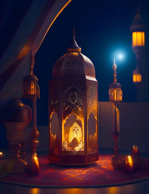 Ramadan-Eid-Moschee Salah Islamic Ai erzeugt
