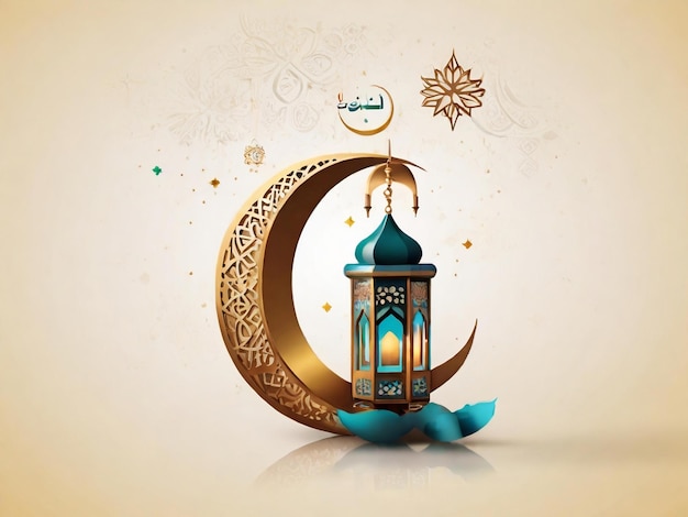 Foto ramadan eid mubarak fondo islámico generado por la ia